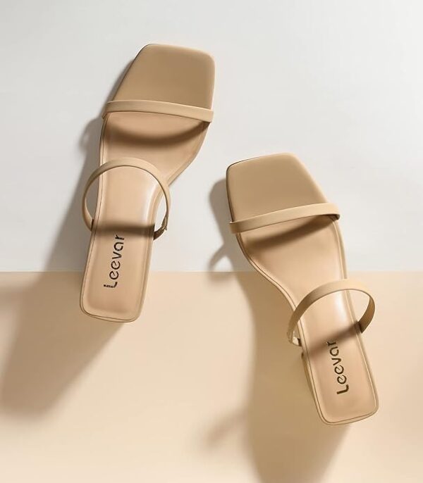 Leevar Square Toe Heeled Sandals for Women - Image 3