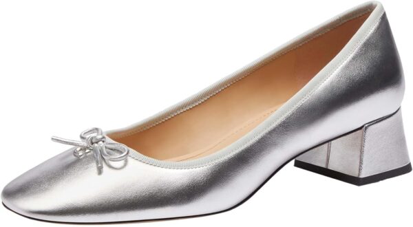 Coach Women's Ava Metallic Leather Ballet Pump