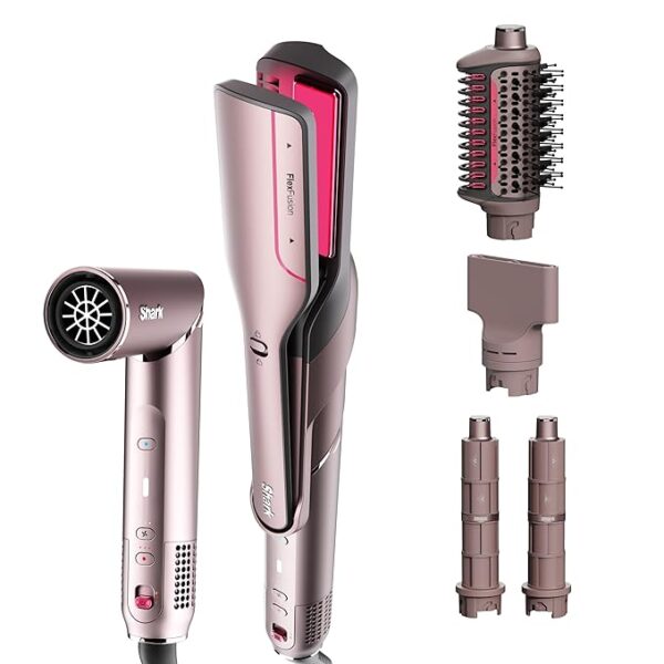 Shark FlexFusion Hair Straightener & Powerful Hair Dryer with Fusion Hair Brush