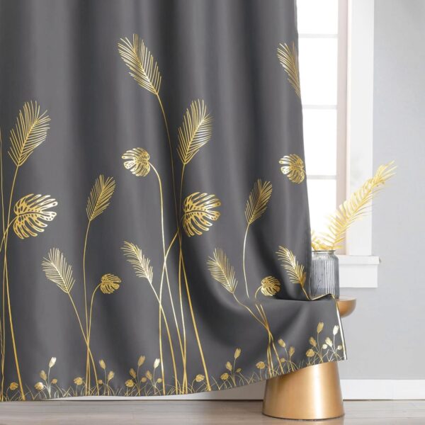 Estelar Textiler Dark Grey Blackout Curtains & Drapes - Image 4