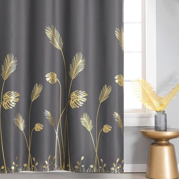 Estelar Textiler Dark Grey Blackout Curtains & Drapes - Image 3