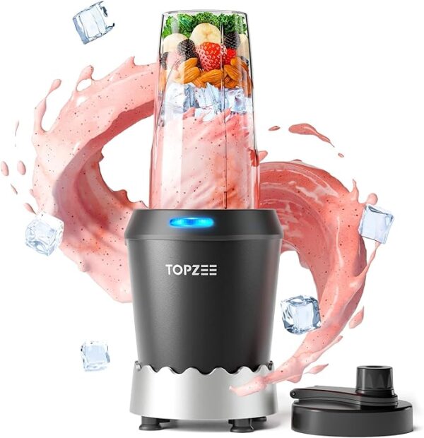Protein Shake Mixer with 24oz Easy Go Cups, Licuadora, Dishwasher Safe