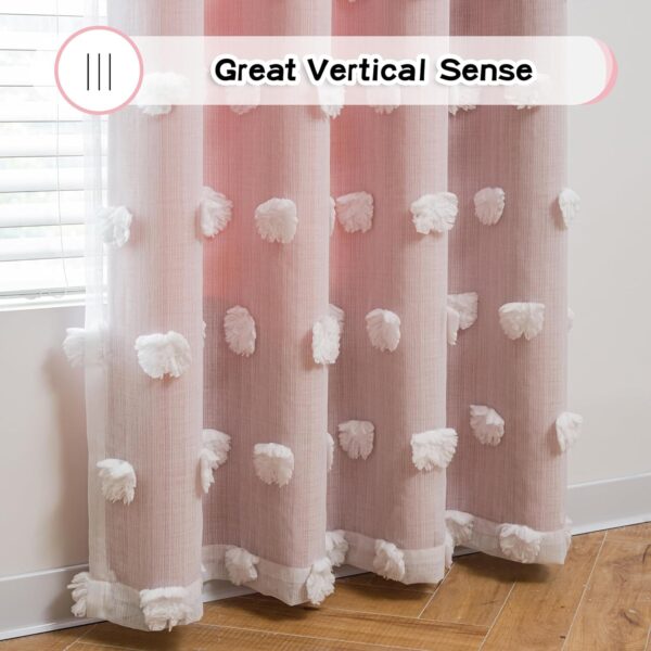 MYSKY HOME Pink Curtains for Living Room - Image 5
