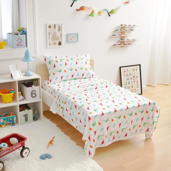 Kid's Soft Easy-Wash Lightweight Microfiber 3-Piece Sheet Set - Image 3