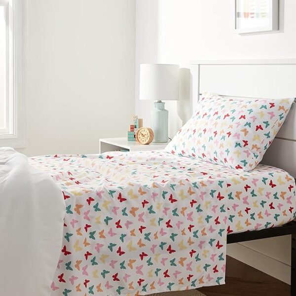 Kid's Soft Easy-Wash Lightweight Microfiber 3-Piece Sheet Set - Image 2