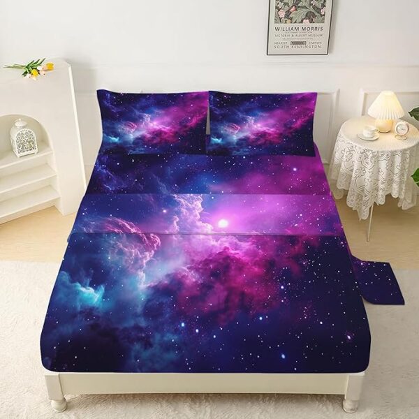 Purple Galaxy Sheet Sets Twin Size Constellation - Image 3