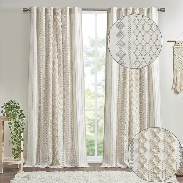 INK+IVY Imani 100% Cotton SINGLE PANEL Curtain - Image 2