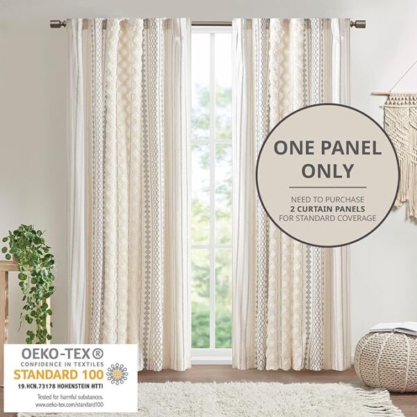 INK+IVY Imani 100% Cotton SINGLE PANEL Curtain - Image 4