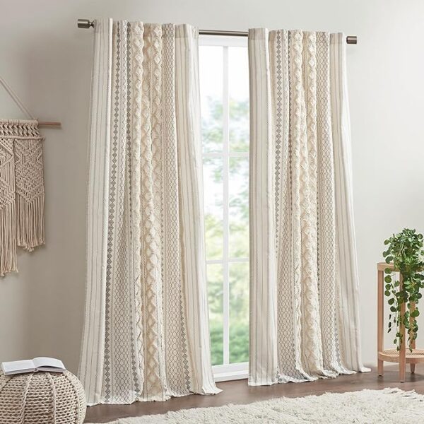 INK+IVY Imani 100% Cotton SINGLE PANEL Curtain - Image 5