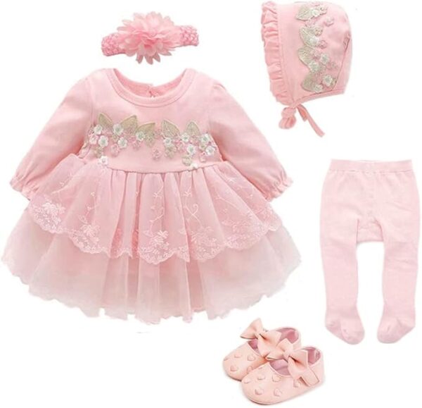 Newborn Baby Girl Dress Clothes 0 3 6 Months