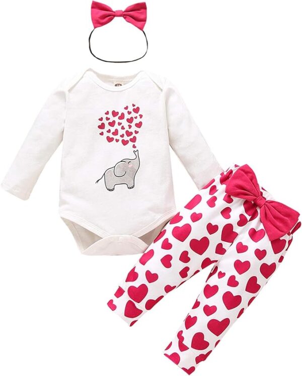 Newborn Infant Baby Girl Clothes Set - Image 4