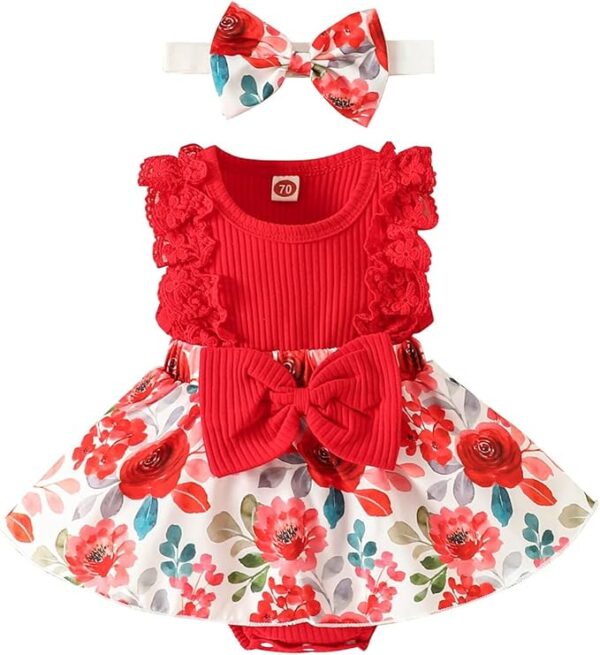 Baby Girl Clothes Newborn Romper Dress - Image 2