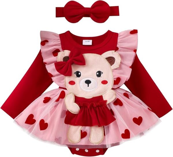 Baby Girl Clothes Fall Winter Newborn Romper Outfits - Image 3