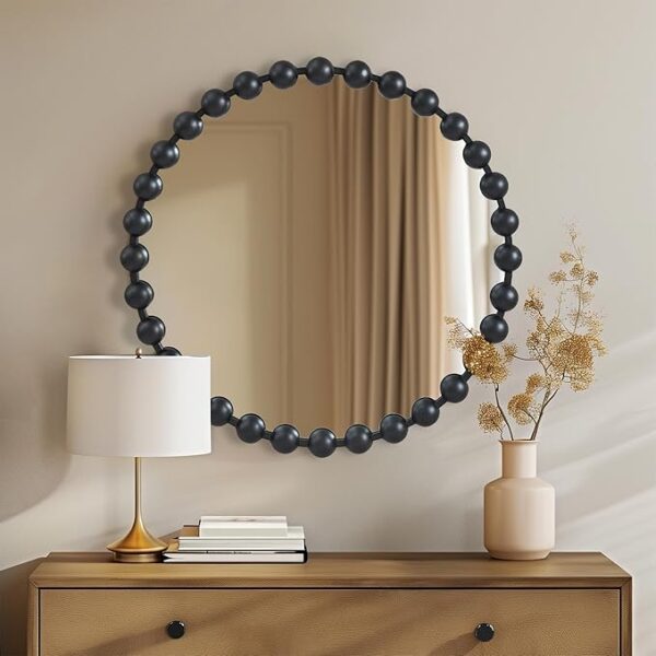MADISON PARK SIGNATURE  Frame Round Mirror - Image 3