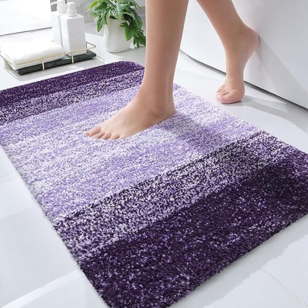 Machine Washable Bath Mats for Bathroom Floor
