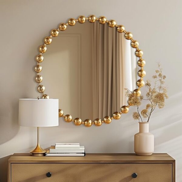 MADISON PARK SIGNATURE  Frame Round Mirror