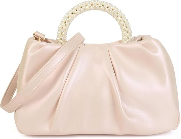Valleycomfy Evening Clutch Pearl Purses for Women